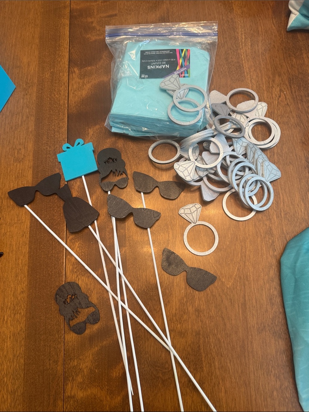 Breakfast at Tiffany’s Teal Blue Bridal Shower/Birthday Table & Wall Decor - Picture 4 of 12